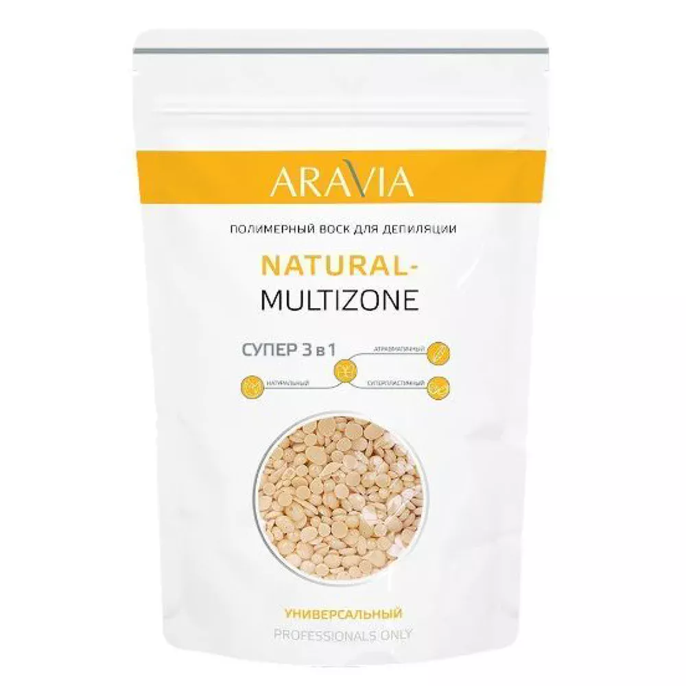 Универсальный полимерный воск для депиляции Natural Multizone (8304, 1000 г)
