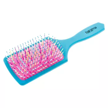 Щетка массажная Rainbow широкая зелёная Harizma