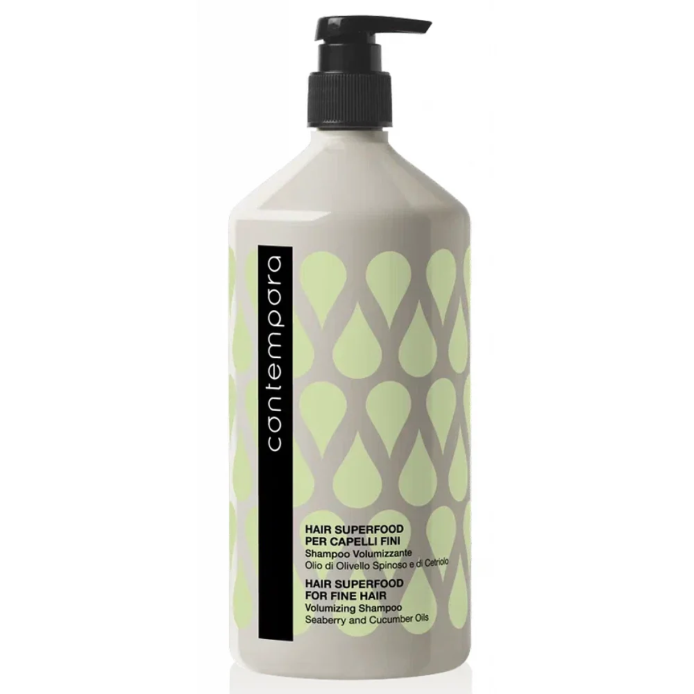 Шампунь для придания объема с маслом облепихи и огуречным маслом