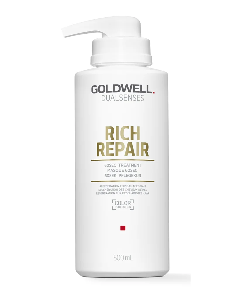 Восстанавливающий уход за 60 секунд для поврежденных волос Rich Repair 60sec Treatment (06144/4021609278528, 500 мл)