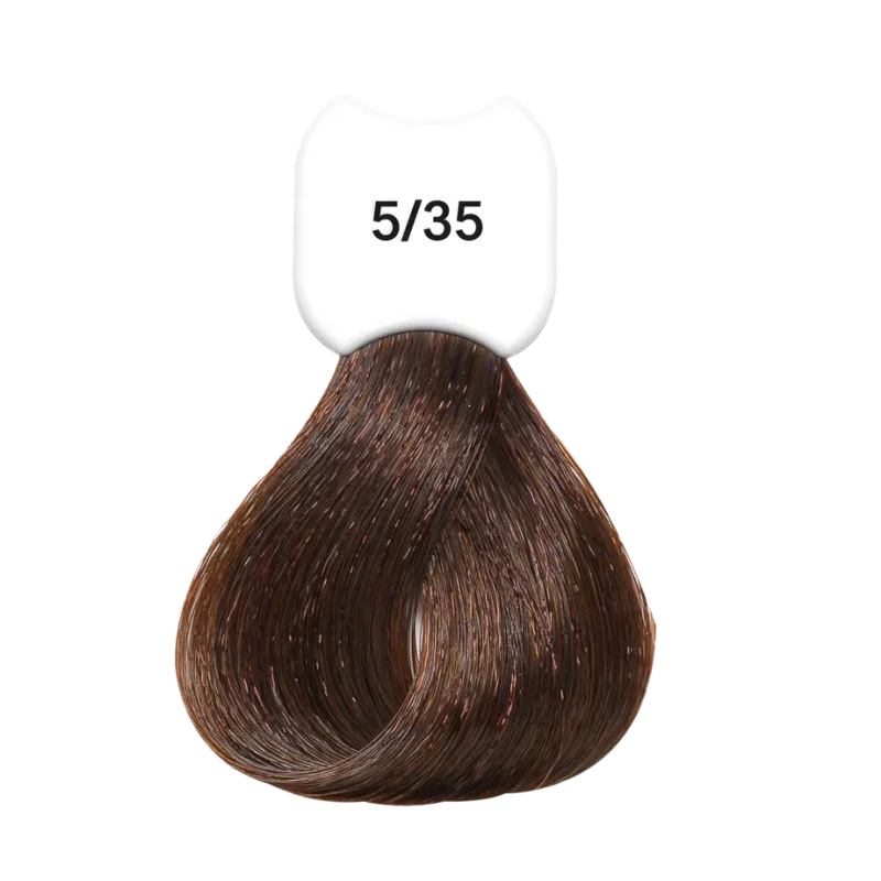 Стойкая крем-краска для волос Kydra Creme (KC00535, 5/35, Chatain clair dore acajou, 60 мл, Золотистые/Медные оттенки)