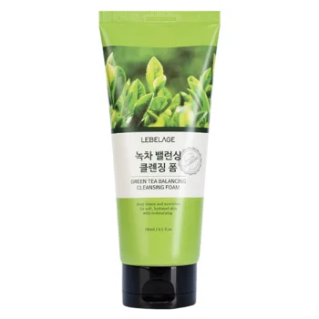 Балансирующая пенка для умывания с зеленым чаем Lebelage 180 мл