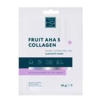 Моделирующая альгинатная лифтинг-маска с АНА кислотами и коллагеном (30 г) Beauty Style