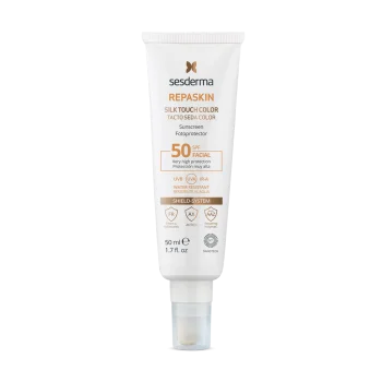 Средство солнцезащитное тонирующее с нежностью шелка для лица Repaskin Silk SPF 50 Sesderma 50 мл