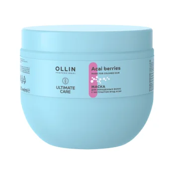 Маска для окрашенных волос с экстрактом ягод асаи Ultimate Care Ollin Professional 500 мл