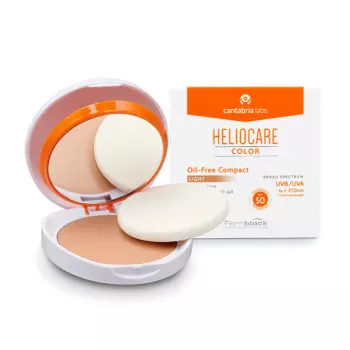 Крем-пудра компактная Color Oil-Free Compact SPF 50 Sunscreen Perl Cantabria Labs