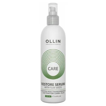 Восстанавливающая сыворотка с экстрактом семян льна Restore Serum with Flax Seeds Ollin Professional 150 мл