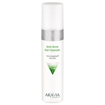 Гель очищающий для жирной и проблемной кожи лица Anti-Acne Gel Cleanser Aravia 250 мл