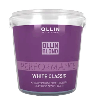 Классический осветляющий порошок белого цвета White Blond Powder Ollin Blond Performance Ollin Professional
