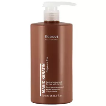 Реструктурирующая маска с кератином Magic Keratin Kapous 750 мл