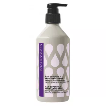 Тонирующий шампунь с маслом облепихи и маслом семян черной смородины Hair Superfood Barex 500 мл