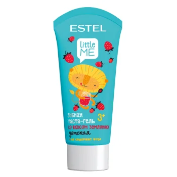 Детская зубная паста-гель со вкусом земляники Little Me Estel 60 мл