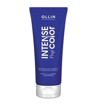Бальзам для седых и осветленных волос Gray and bleached hair balsam Intense Profi Color Ollin Professional 200 мл