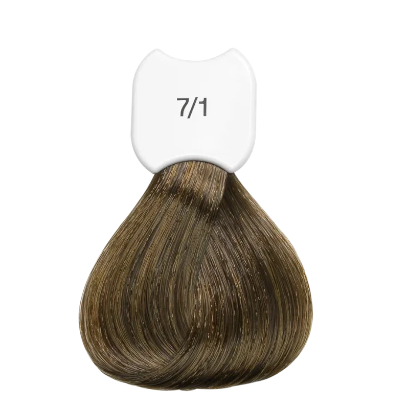 Стойкая крем-краска для волос Kydra Creme (KC00071, 7/1, Blond cendre, 60 мл, Натуральные/Опаловые/Пепельные оттенки)