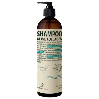 Шампунь для ежедневного применения с живым коллагеном Первый Живой Коллаген Colla Gen 500 мл