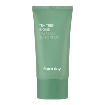 Солнцезащитный крем SPF50+ Tea Tree Biome Calming Sun Cream FarmStay 50 г