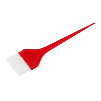 Кисть для окрашивания волос широкая красная Harizma 1 шт