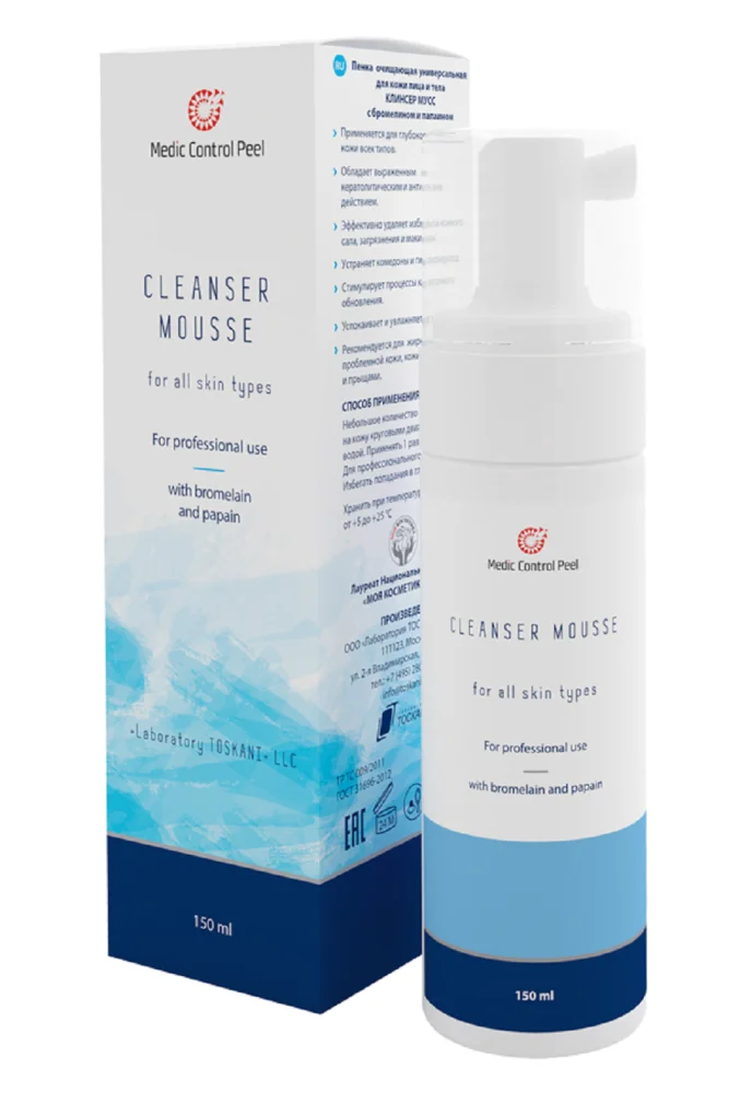 Очищающий мусс с бромелином и папаином Cleanser Mousse (344003, 150 мл)