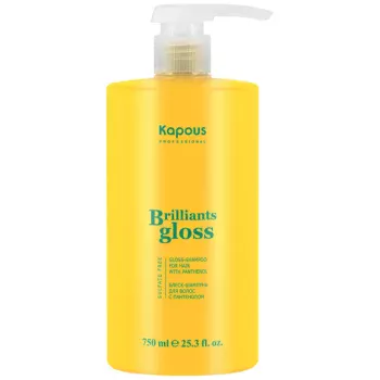 Блеск-шампунь для волос Brilliants gloss Kapous 750 мл