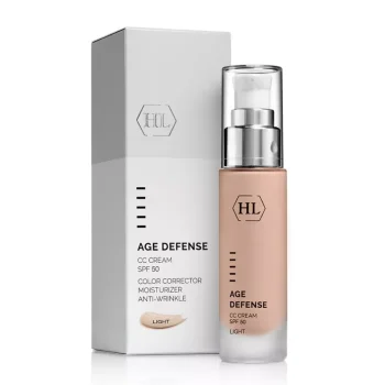 Корректирующий крем с SPF 50 Age Defense CC Cream Light Holy Land 50 мл