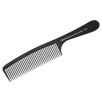 Расческа с ручкой (карбон) Harizma