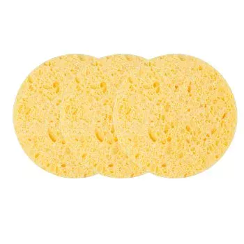 Губка для снятия макияжа круглая цветная Harizma