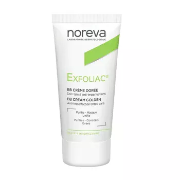 BB крем для лица, золотистый тон Exfoliac Cream Golden Noreva 30 мл