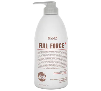 Интенсивный восстанавливающий шампунь с маслом кокоса Ollin Full Force Ollin Professional