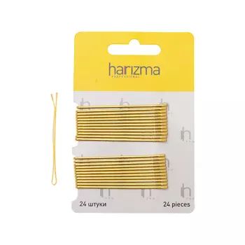 Невидимки 60 мм прямые золото Harizma