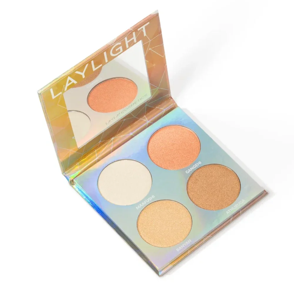 Палитра из 4 хайлайтеров Palette Laylight