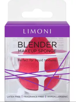 Спонж для макияжа в наборе с корзинкой Red Blender Makeup Sponge Limoni