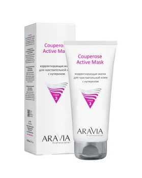 Корректирующая маска для чувствительной кожи с куперозом Couperose Active Mask Aravia 200 мл