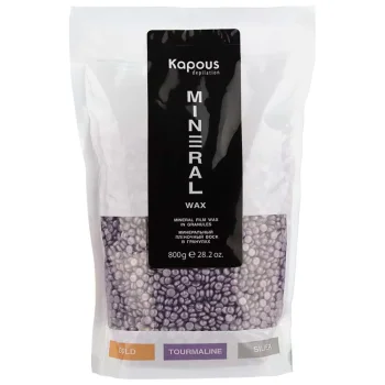 Минеральный плёночный воск в гранулах Tourmaline Kapous 800 г