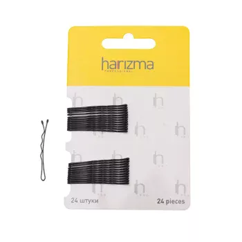 Невидимки 40 мм волна черные Harizma