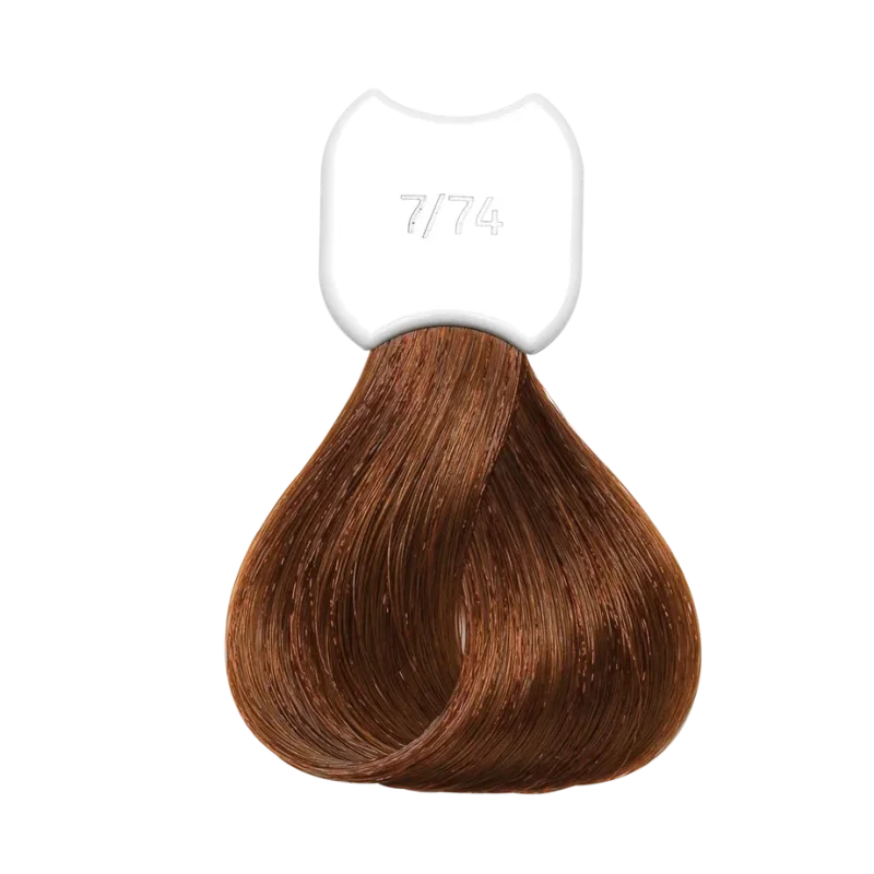 Стойкая крем-краска для волос Kydra Creme (KC00774, 7/74, Blond marron cuivre, 60 мл, Каштановые/Махагоновые/Красные/Рубиновые оттенки)