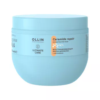 Восстанавливающая маска для волос с церамидами Ultimate Care Ollin Professional 500 мл