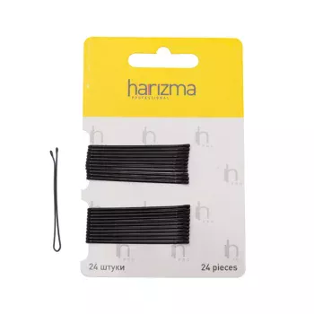 Невидимки 50 мм прямые черные Harizma