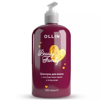 Шампунь для волос с экстрактами манго и ягод асаи Beauty Family Ollin Professional 500 мл