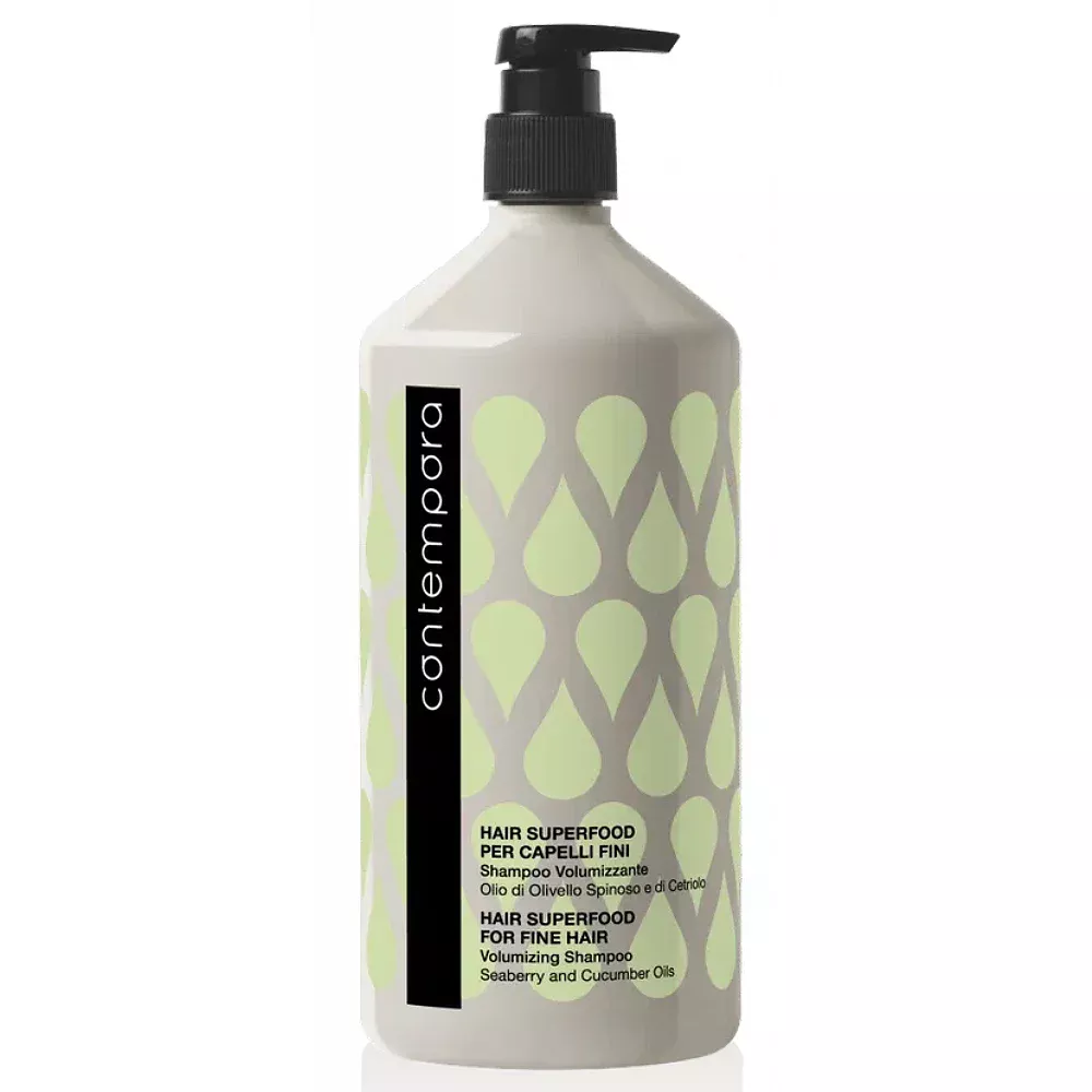 Шампунь для придания объема с маслом облепихи и огуречным маслом