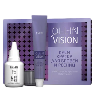 Крем-краска для бровей и ресниц цвет Графит Ollin Vision Set Ollin Professional