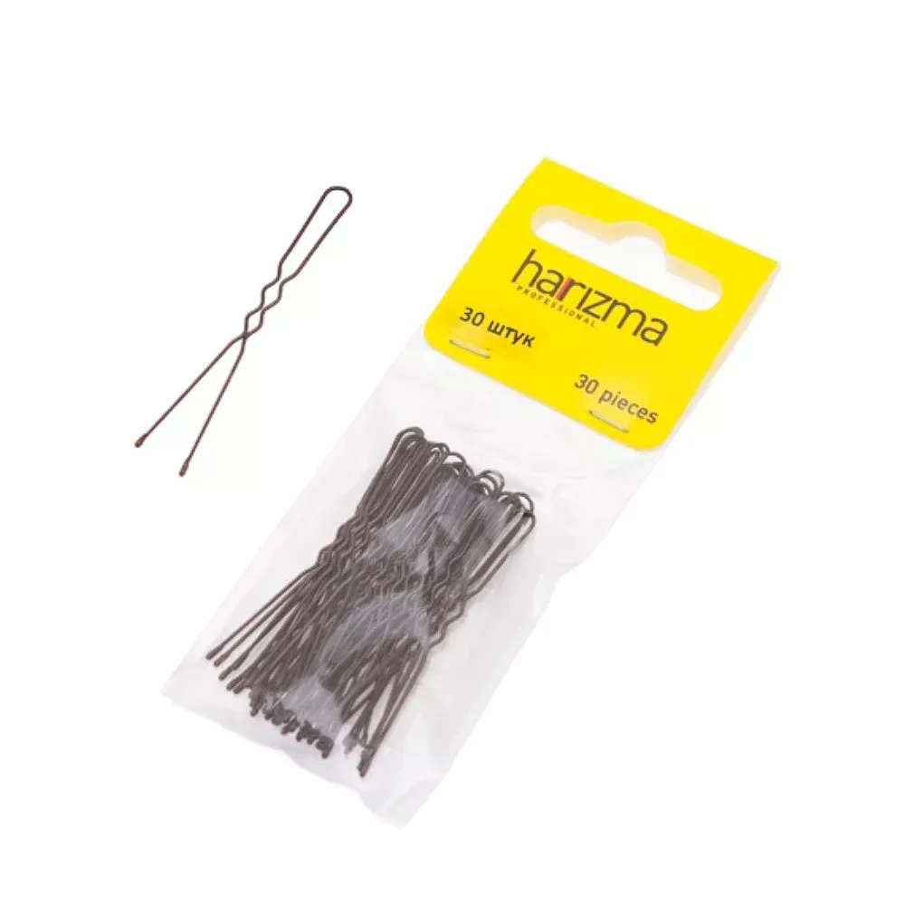 Шпильки 50 мм волна коричневые (h10541-04B, 250 г)