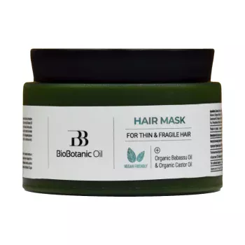 Маска Bio Botanic Oil для тонких и ломких волос с маслом бабассу Mon Platin 350 мл
