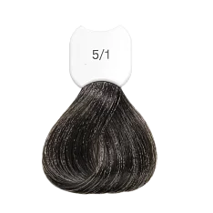 Стойкая крем-краска для волос Kydra Creme (KC00051, 5/1, Chatain clair cendre, 60 мл, Натуральные/Опаловые/Пепельные оттенки)