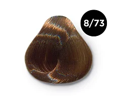 Перманентная крем-краска для волос Ollin Color (770747, 8/73, светло-русый коричнево-золотистый, 100 мл, Русый)