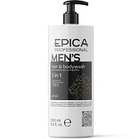 Универсальный мужской шампунь для волос и тела Men's 3 in 1 Epica