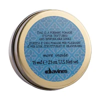 Моделирующая помада More Inside для текстурных и пластичных образов Forming pomade it's for textured and rew orkable looks Davines