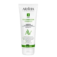 Шампунь биоламинирующий Collagen Silk Shampoo Aravia
