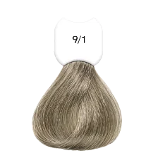 Стойкая крем-краска для волос Kydra Creme (KC00091, 9/1, Blond tres clair cendre, 60 мл, Натуральные/Опаловые/Пепельные оттенки)