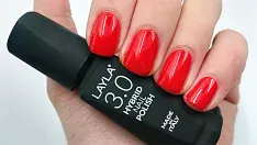 Лак для ногтей цветной 3.0 Hybrid Nail Polish (1900R23-012, N.1.2, Data Red, 1 шт)