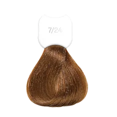 Стойкая крем-краска для волос Kydra Creme (KC00724, 7/24, Pearl Copper Blonde, 60 мл, Натуральные/Опаловые/Пепельные оттенки)